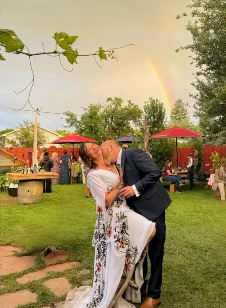 triple d ranch rainbow at our wedding